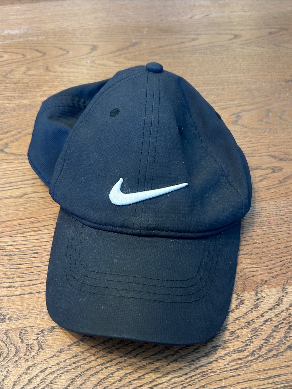 Nike Black Baseball Cap with White Swoosh